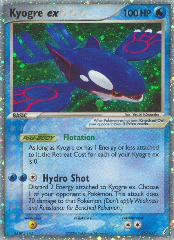 Kyogre ex | Crystal Guardians #95/100
