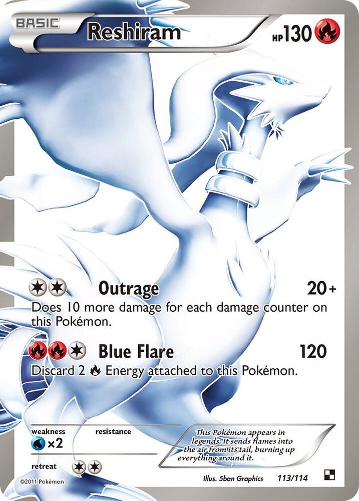 Reshiram (113 Full Art) | Black and White #113/114