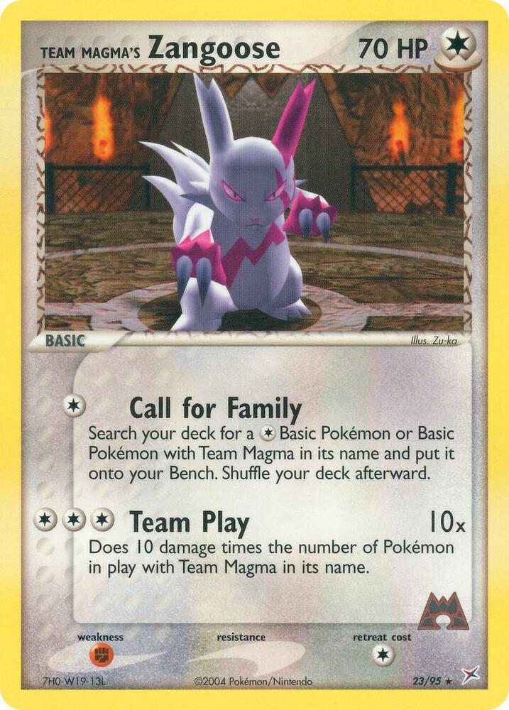 Team Magma's Zangoose | Team Magma vs Team Aqua #23/95