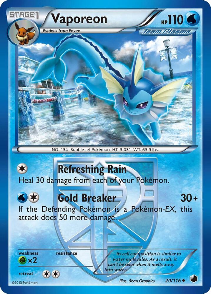 Vaporeon (Team Plasma) | Plasma Freeze #20/116