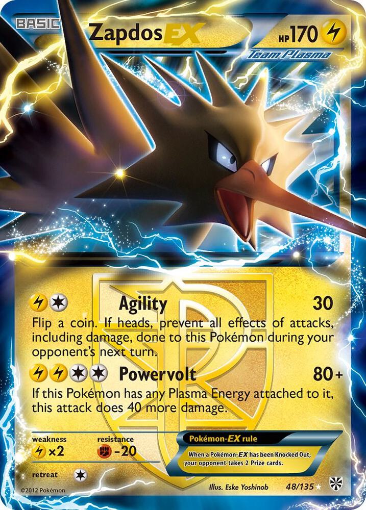 Zapdos EX (Team Plasma) | Plasma Storm #48/135