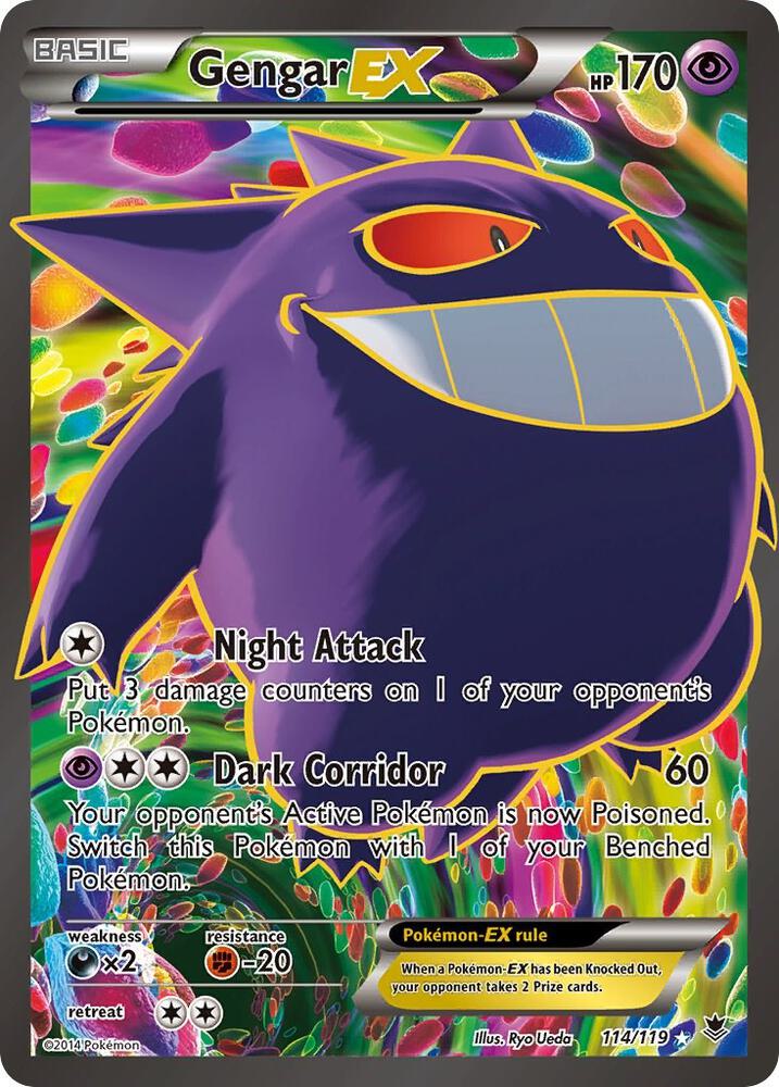 Gengar EX (114 Full Art) | XY - Phantom Forces #114/119