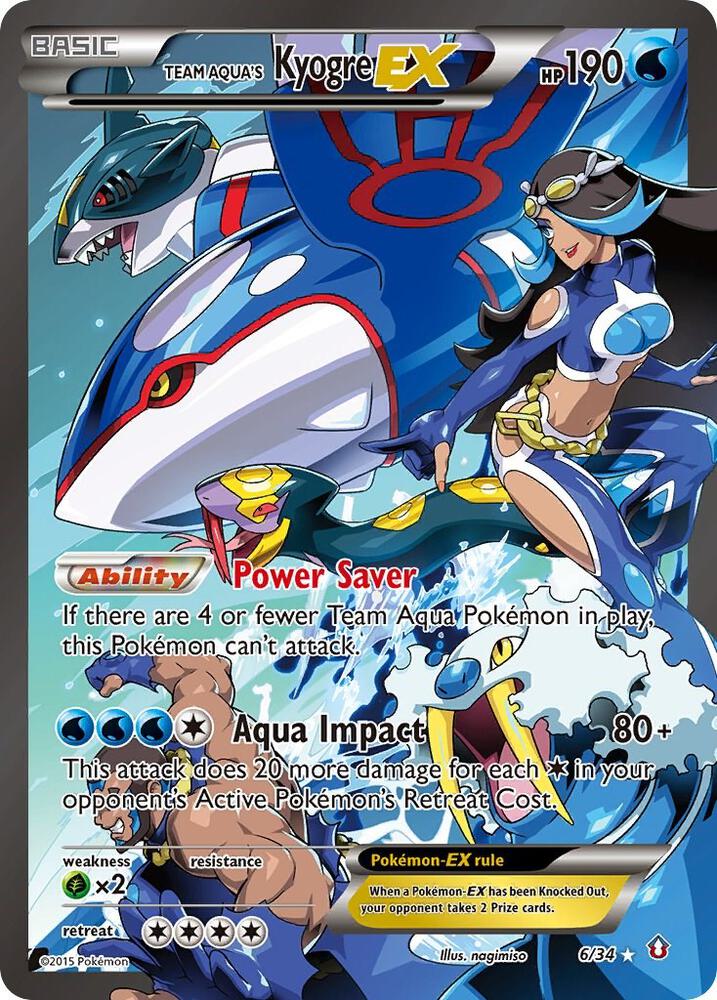 Team Aqua's Kyogre EX | Double Crisis #6/34