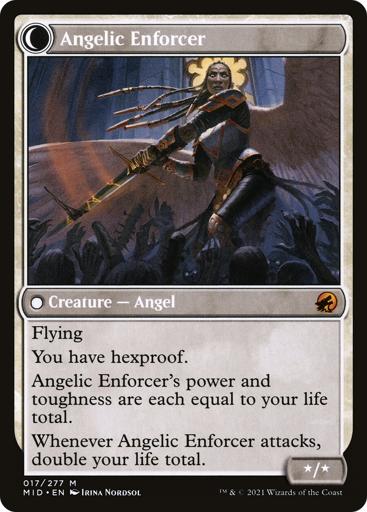 Enduring Angel // Angelic Enforcer | Innistrad: Midnight Hunt #17