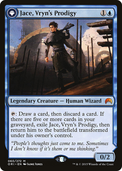 Jace, Vryn's Prodigy // Jace, Telepath Unbound | Magic Origins #60