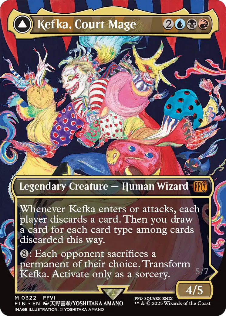Kefka, Court Mage // Kefka, Ruler of Ruin | FINAL FANTASY #322