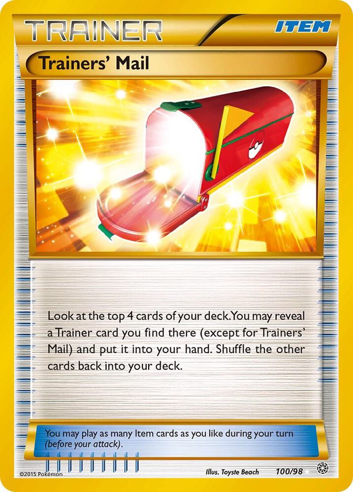 Trainers' Mail (Secret) | XY - Ancient Origins #100/98