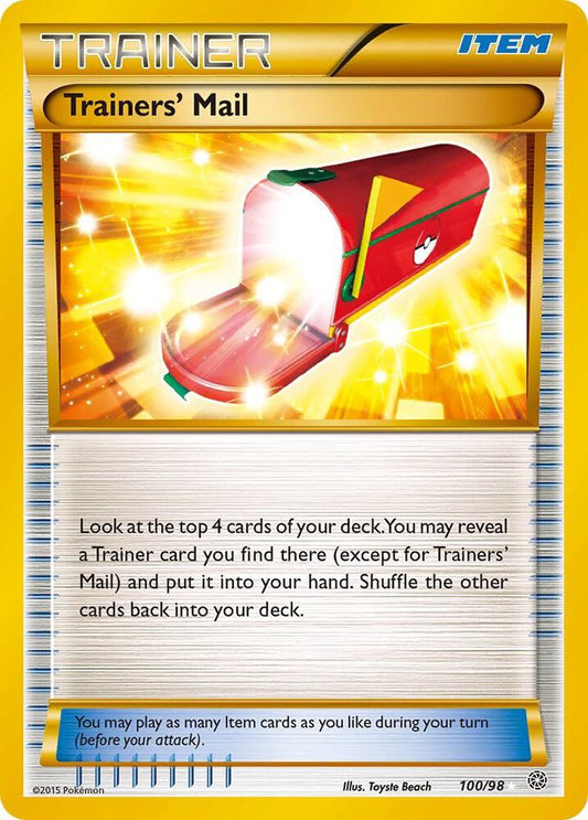 Trainers' Mail (Secret) | XY - Ancient Origins #100/98