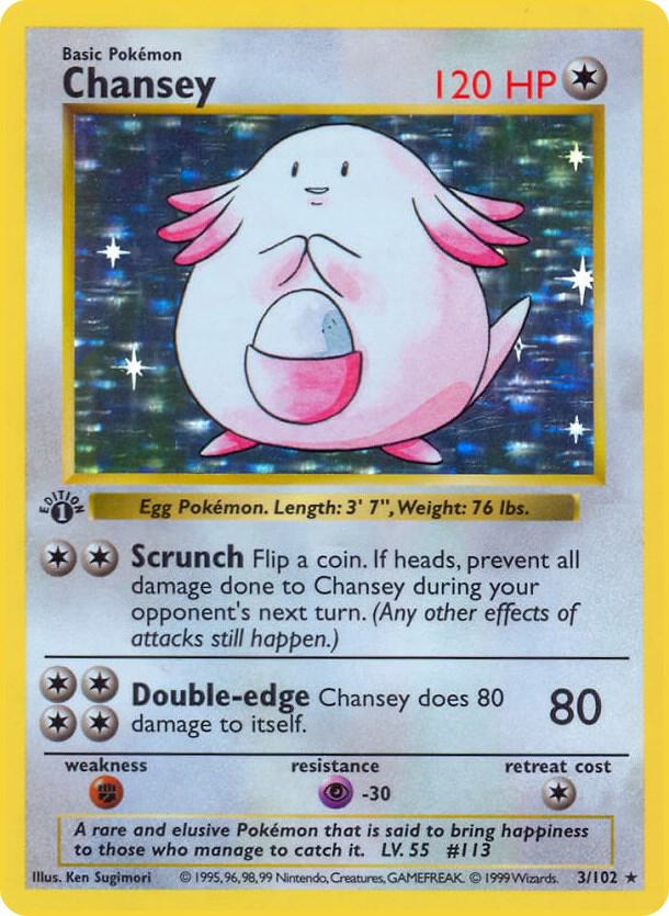 Chansey | Base Set (Shadowless) #003/102
