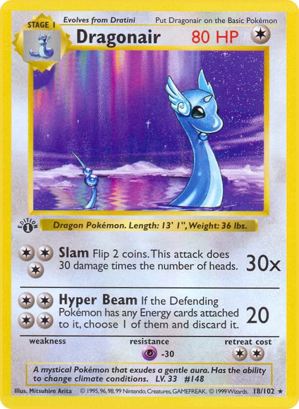 Dragonair | Base Set (Shadowless) #018/102