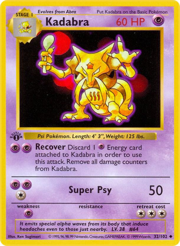 Kadabra | Base Set (Shadowless) #032/102