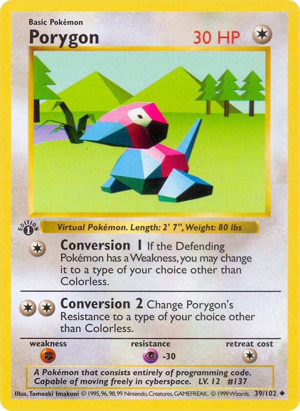 Porygon | Base Set (Shadowless) #039/102