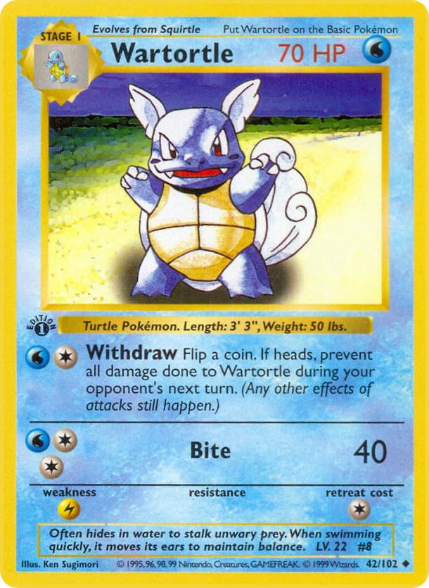Wartortle | Base Set (Shadowless) #042/102