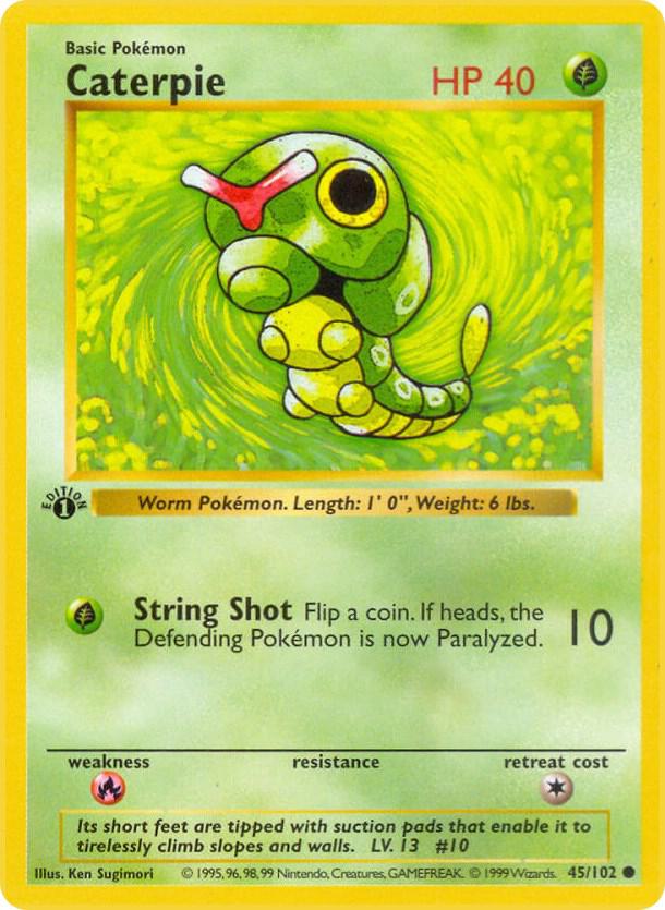 Caterpie | Base Set (Shadowless) #045/102