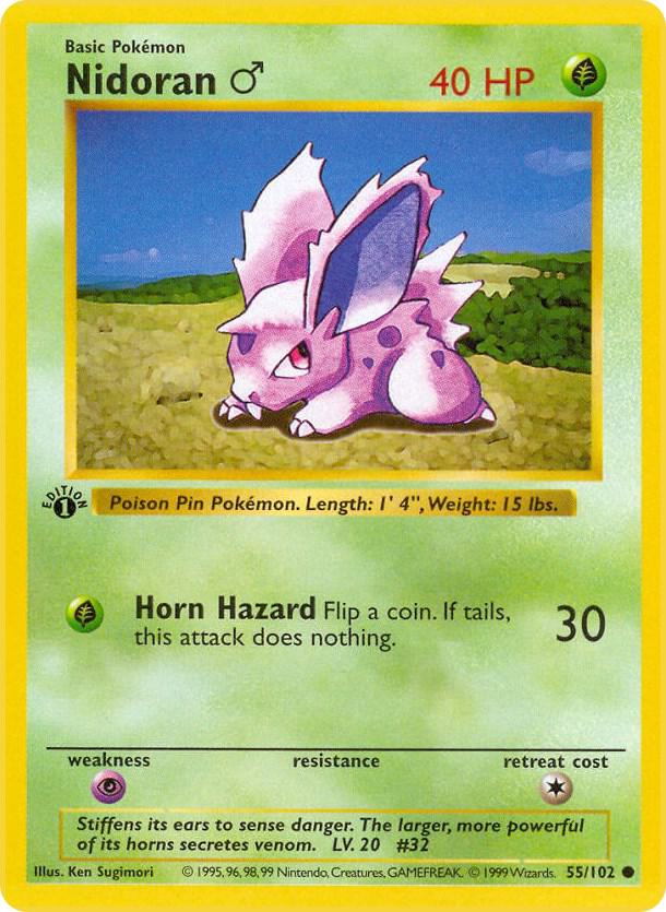 Nidoran M | Base Set (Shadowless) #055/102
