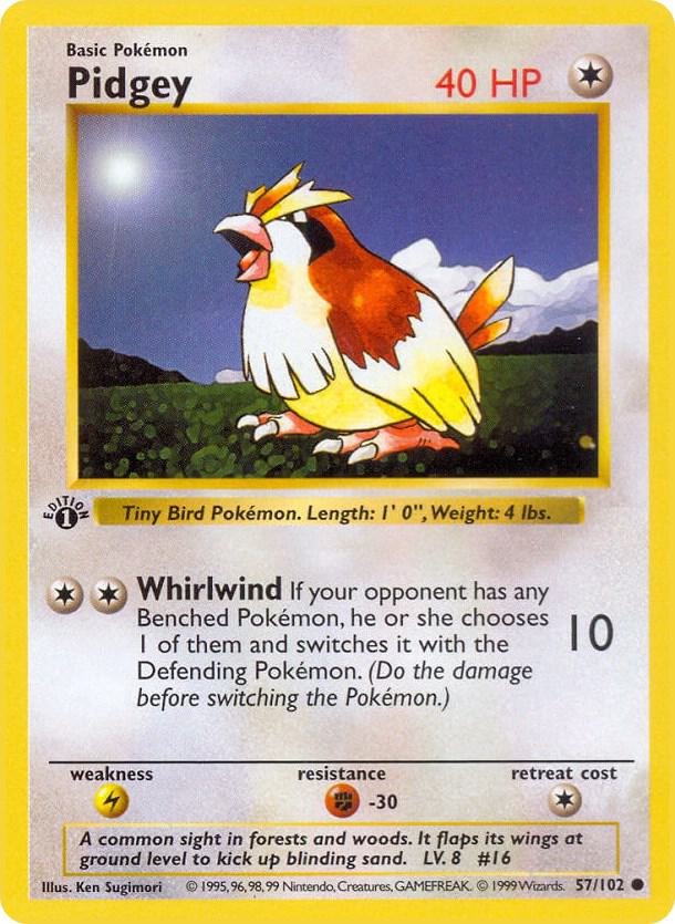 Pidgey | Base Set (Shadowless) #057/102