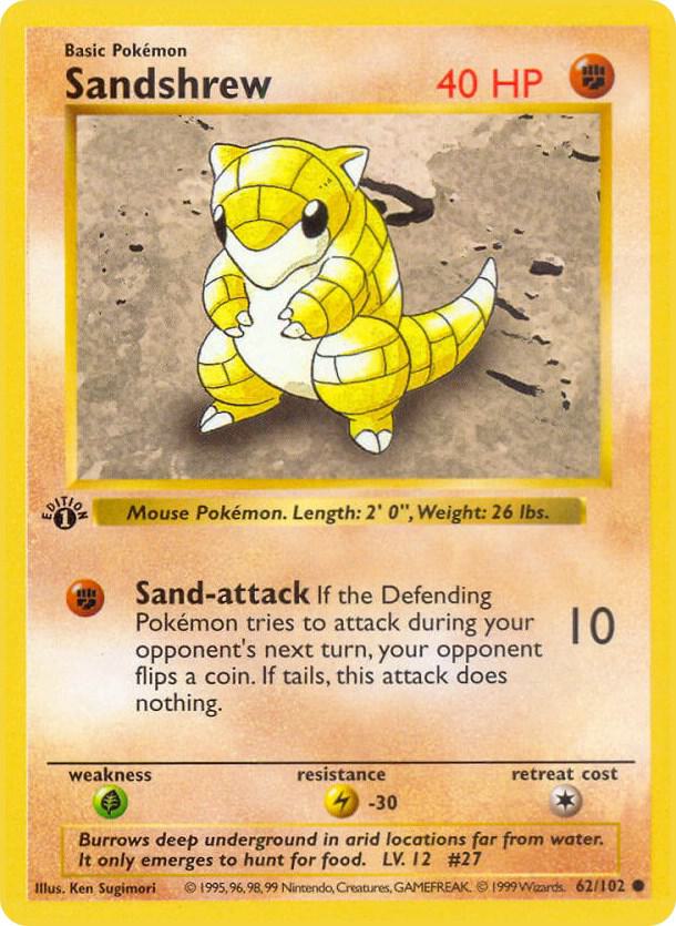 Sandshrew | Base Set (Shadowless) #062/102