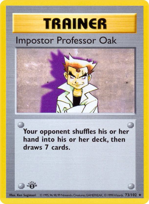 Impostor Professor Oak | Base Set (Shadowless) #073/102