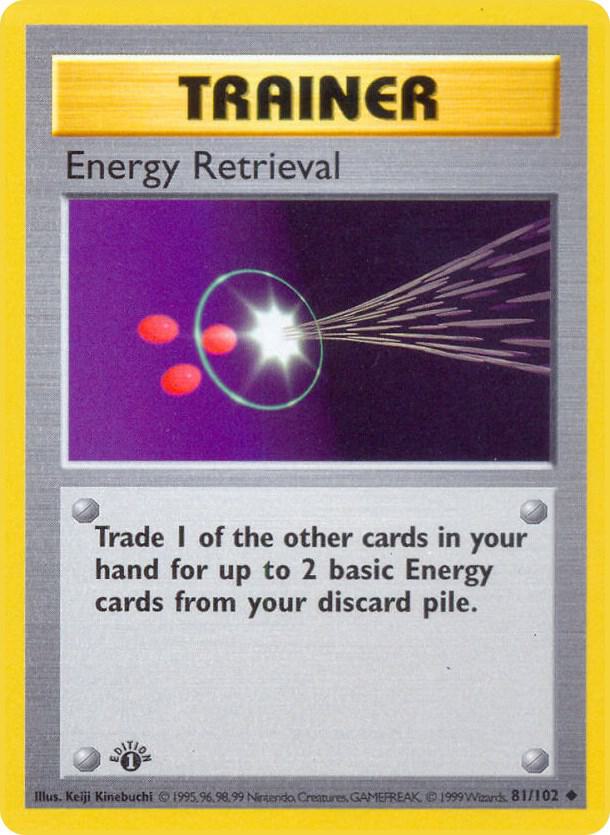 Energy Retrieval | Base Set (Shadowless) #081/102