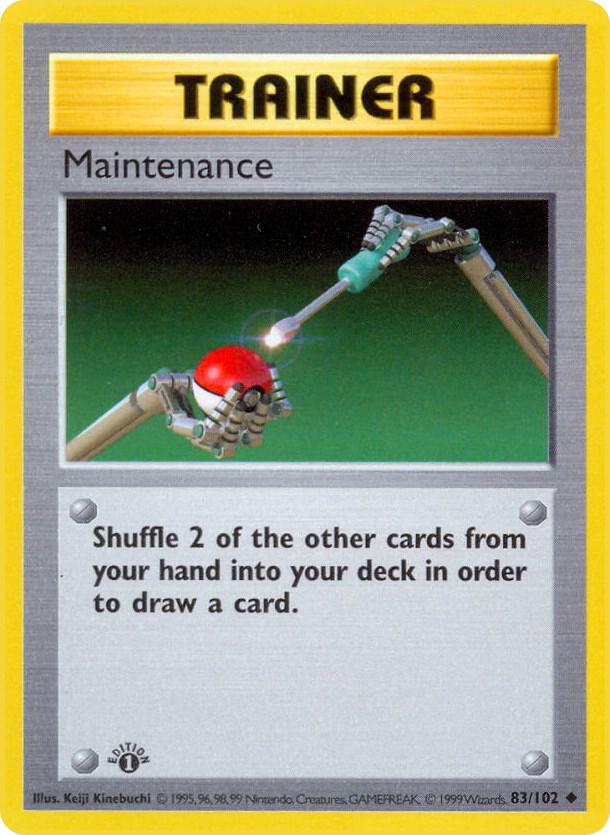 Maintenance | Base Set (Shadowless) #083/102