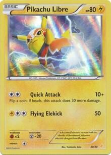 Pikachu Libre (30 - Holo) | XY Trainer Kit: Pikachu Libre & Suicune #30/30