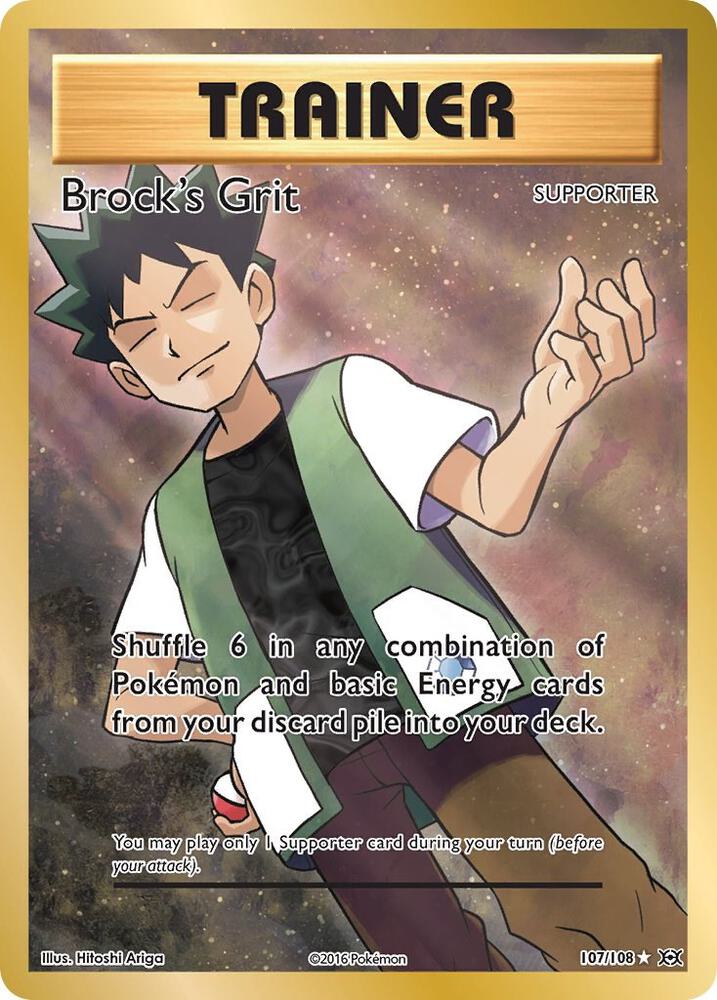 Brock's Grit (Full Art) | XY - Evolutions #107/108
