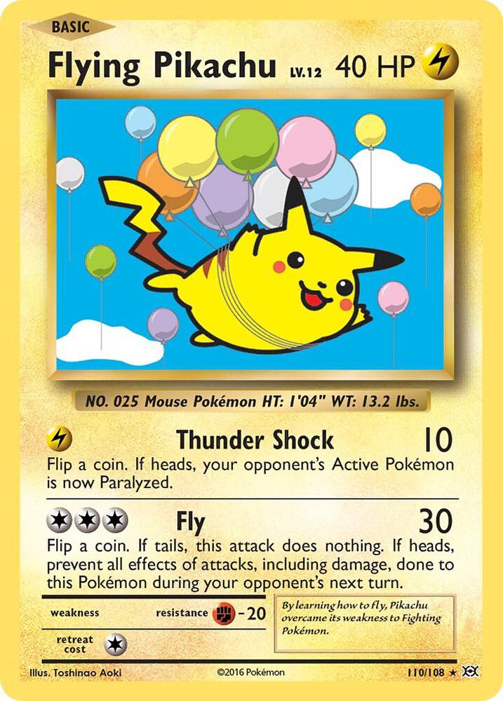 Flying Pikachu | XY - Evolutions #110/108