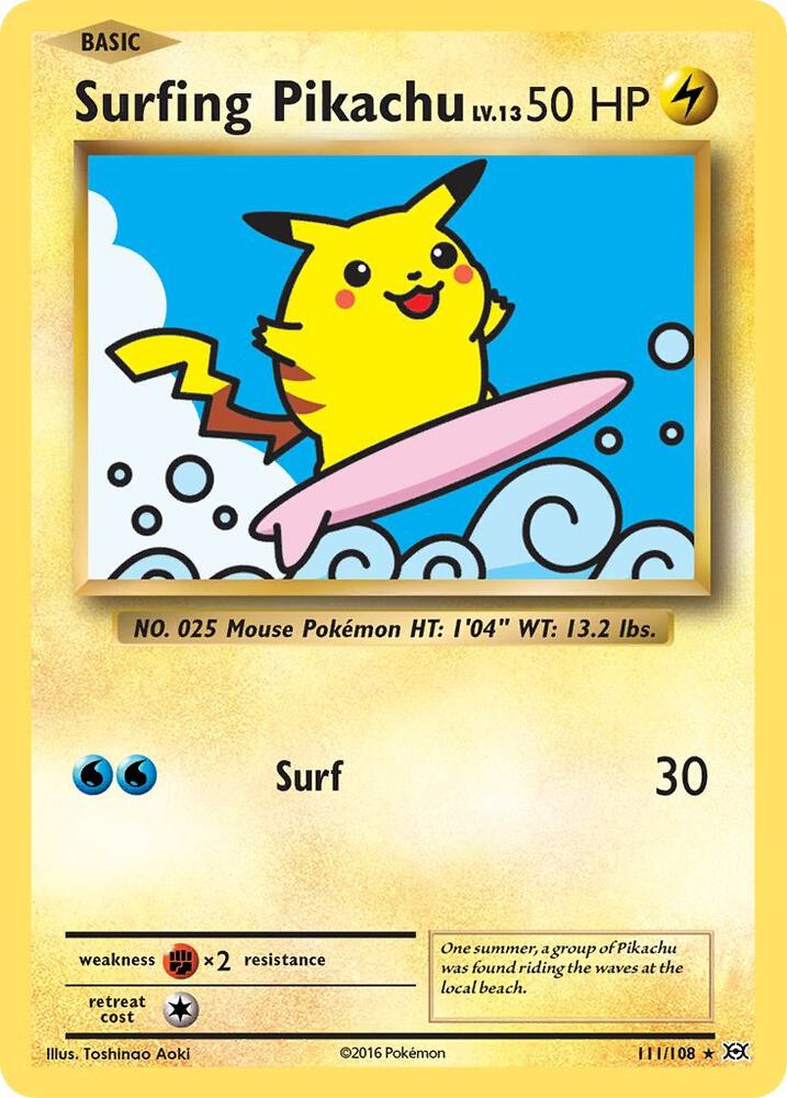 Surfing Pikachu | XY - Evolutions #111/108