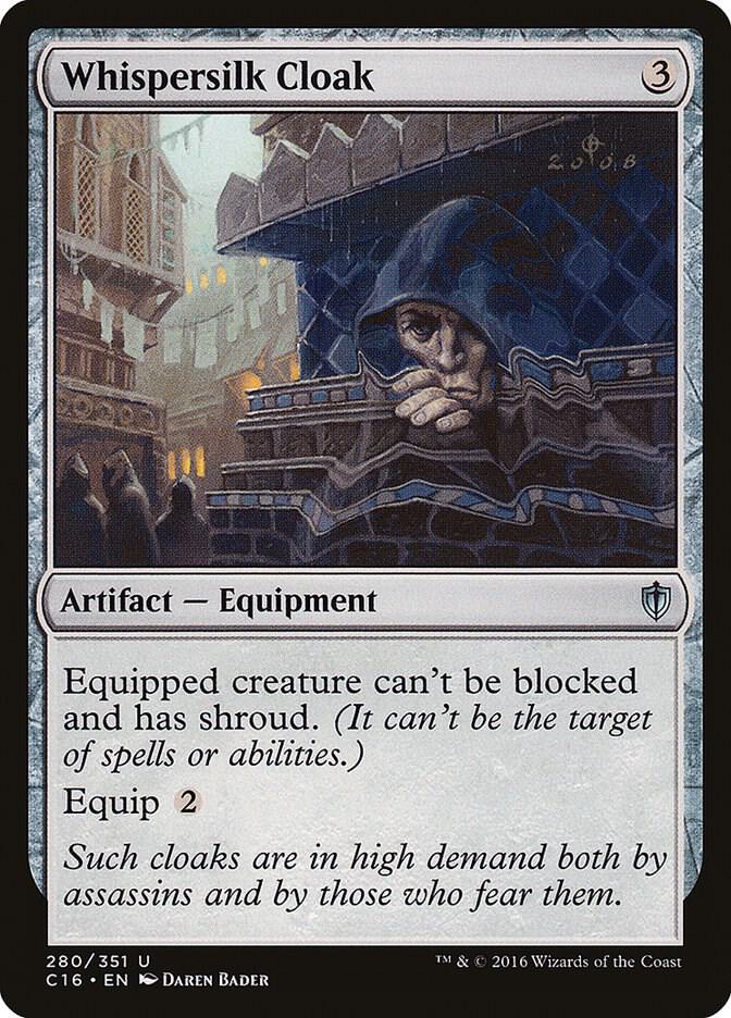 Whispersilk Cloak | Commander 2016 #280