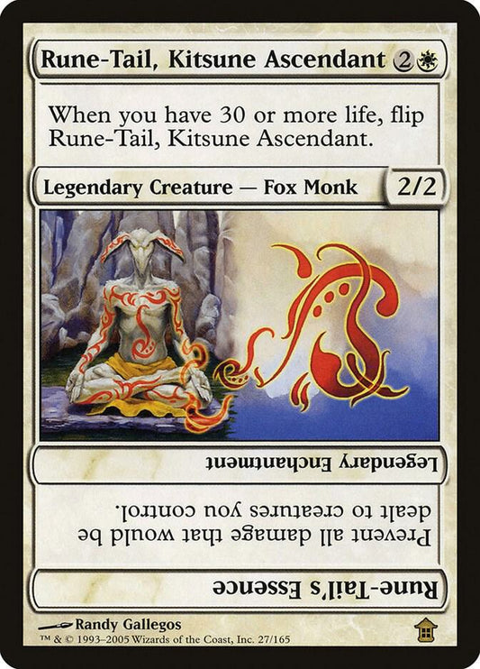 Rune-Tail, Kitsune Ascendant // Rune-Tail's Essence | Saviors of Kamigawa #27
