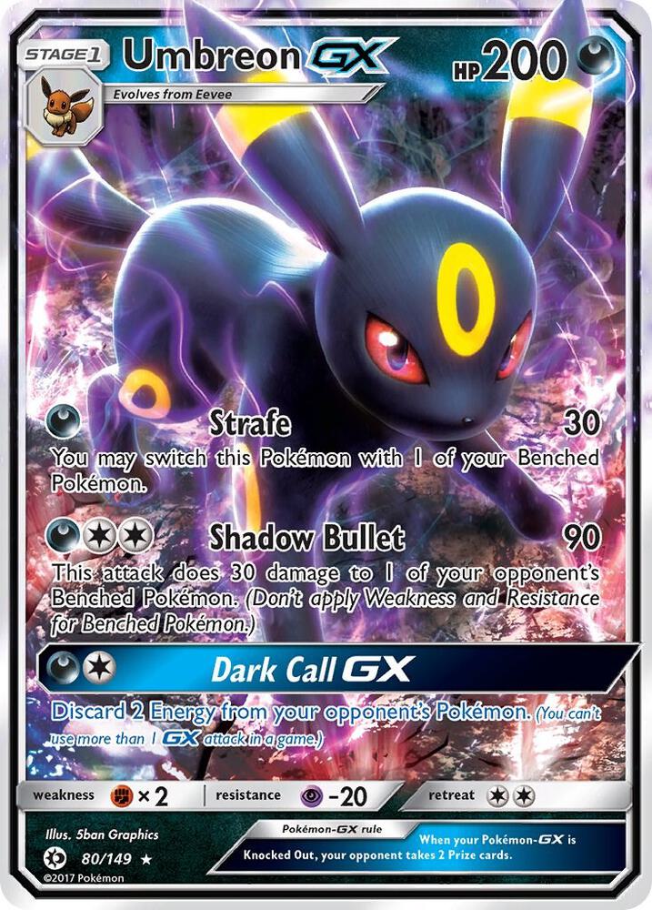 Umbreon GX | SM Base Set #80/149