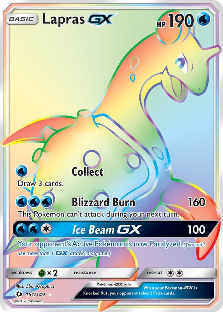 Lapras GX (Secret) | SM Base Set #151/149
