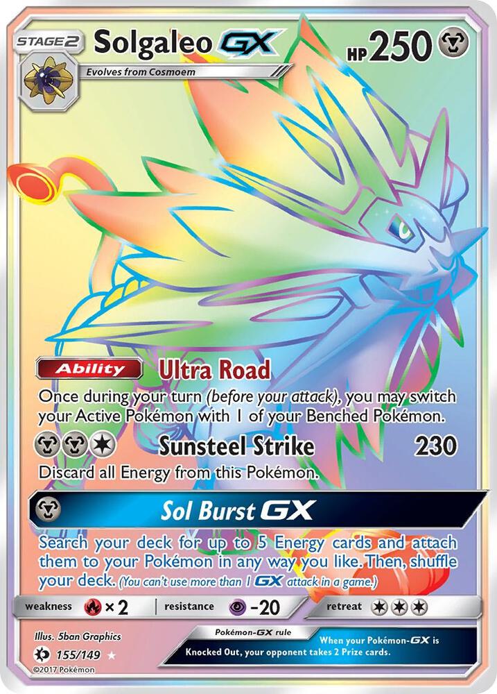 Solgaleo GX (Secret) | SM Base Set #155/149
