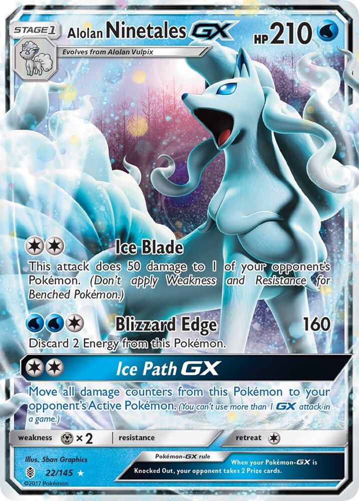 Alolan Ninetales GX | SM - Guardians Rising #22/145