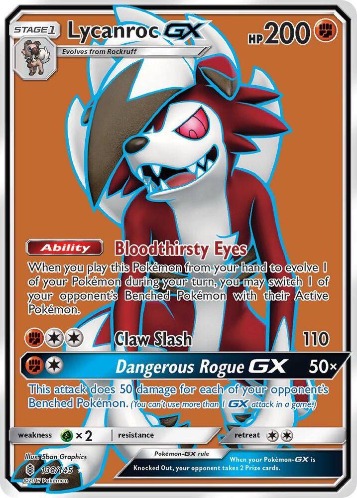 Lycanroc GX (Full Art) | SM - Guardians Rising #138/145