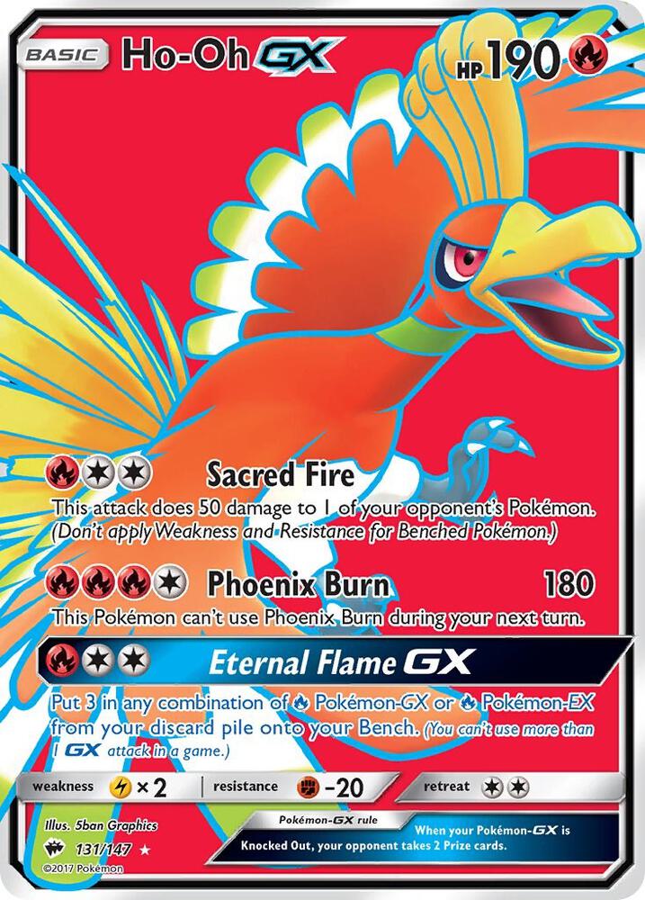 Ho-Oh GX (Full Art) | SM - Burning Shadows #131/147