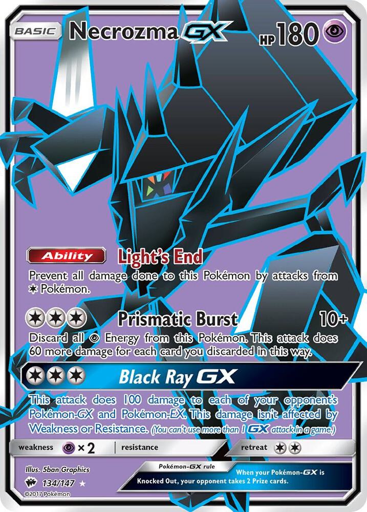 Necrozma GX (Full Art) | SM - Burning Shadows #134/147