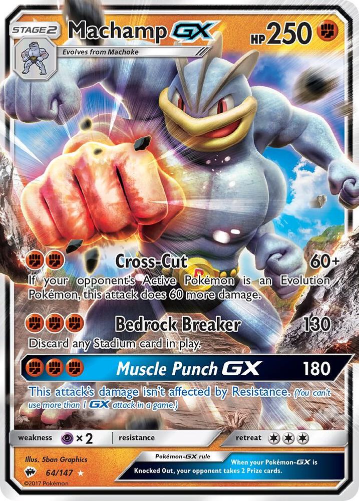 Machamp GX | SM - Burning Shadows #64/147