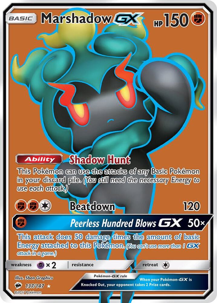 Marshadow GX (Full Art) | SM - Burning Shadows #137/147