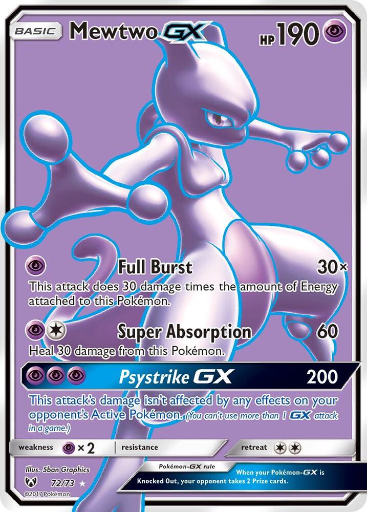 Mewtwo GX (Full Art) | Shining Legends #72/73