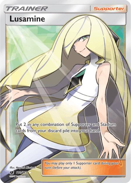 Lusamine (Full Art) | SM - Crimson Invasion #110/111