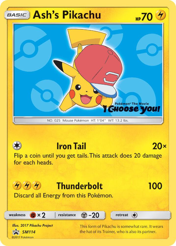 Ash's Pikachu - SM114 | SM Promos #SM114