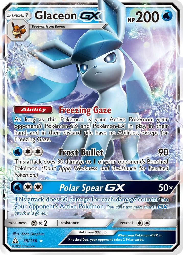 Glaceon GX | SM - Ultra Prism #39/156