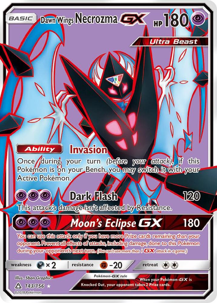 Dawn Wings Necrozma GX (Full Art) | SM - Ultra Prism #143/156