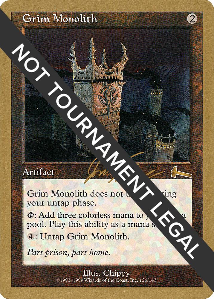 Grim Monolith - 2000 Jon Finkel (ULG) | World Championship Decks #unknown