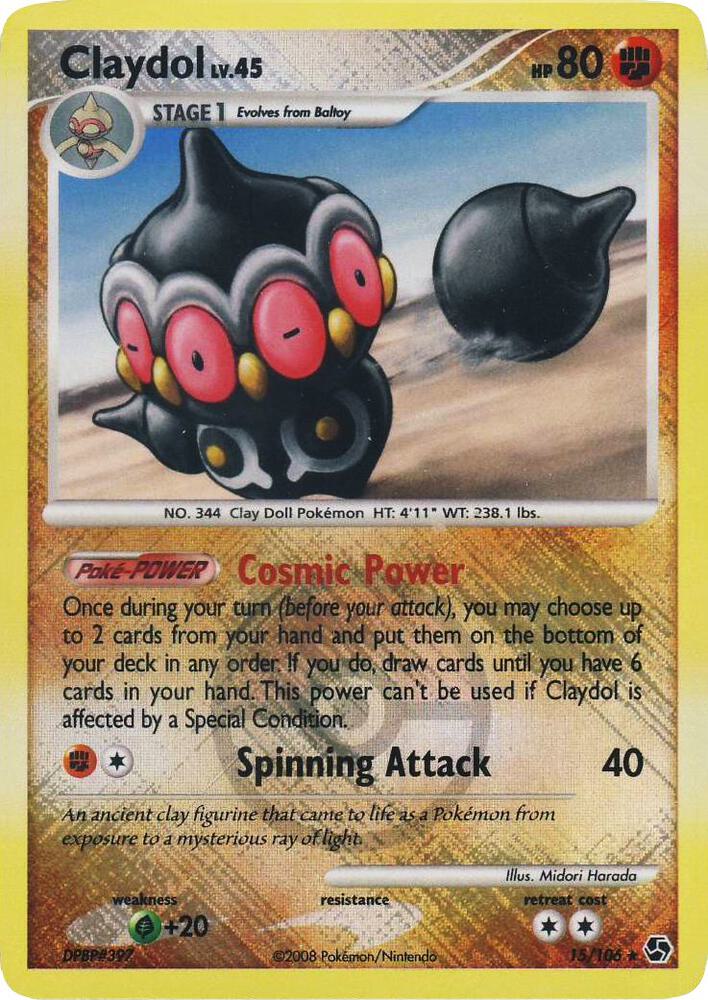 Claydol - 15/106 (League Promo) | League & Championship Cards #015/106