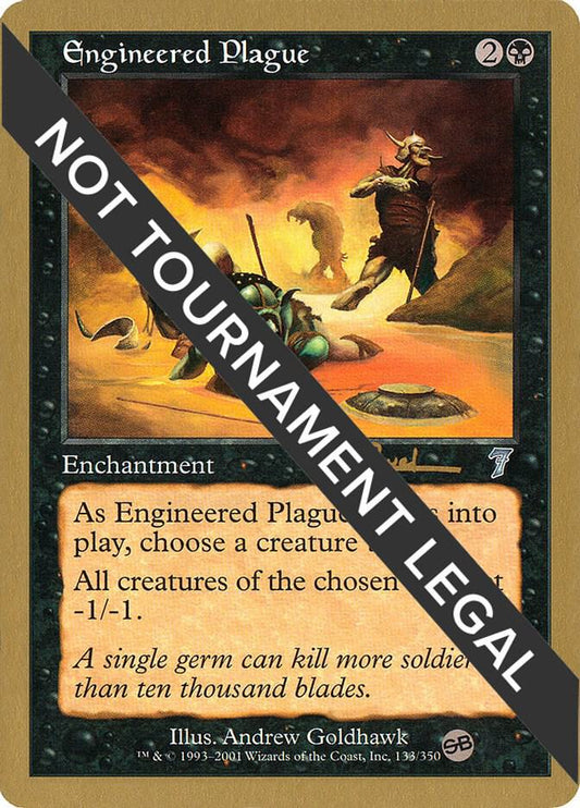 Engineered Plague - 2001 Antoine Ruel (7ED) (SB) | World Championship Decks #unknown