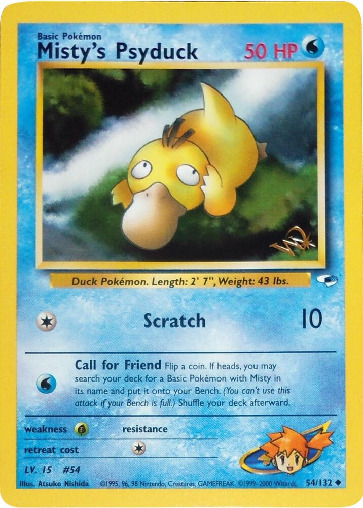 Misty's Psyduck [W Stamped] | WoTC Promo #054/132