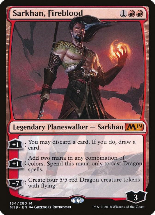 Sarkhan, Fireblood | Core Set 2019 #154