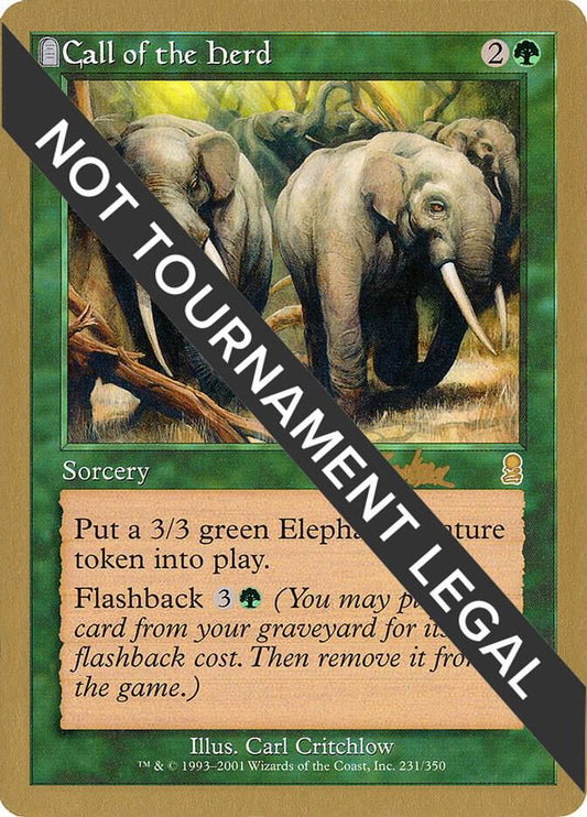 Call of the Herd - 2002 Brian Kibler (ODY) | World Championship Decks #unknown
